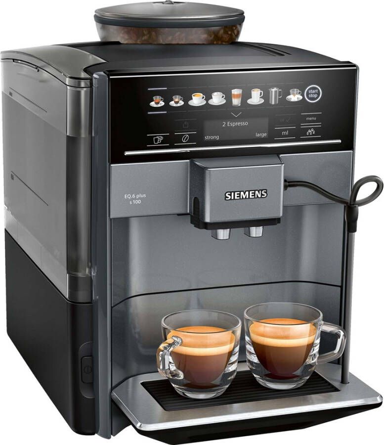 Siemens EQ6 S100 Plus TE651209RW Espressomachine Mat Grijs