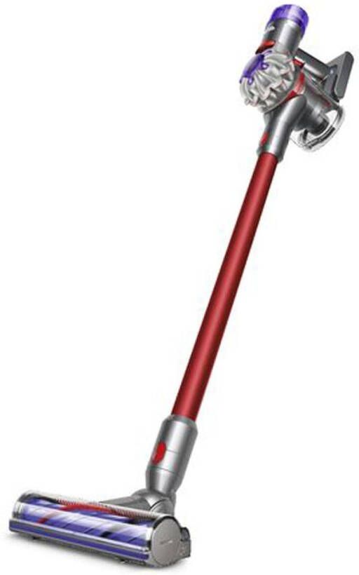 Dyson V8 Extra snoerloze steelstofzuiger 124, 4 cm zilver/rood