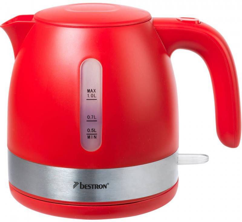 Bestron Waterkoker 2150 W 1 L rood AWK1000R