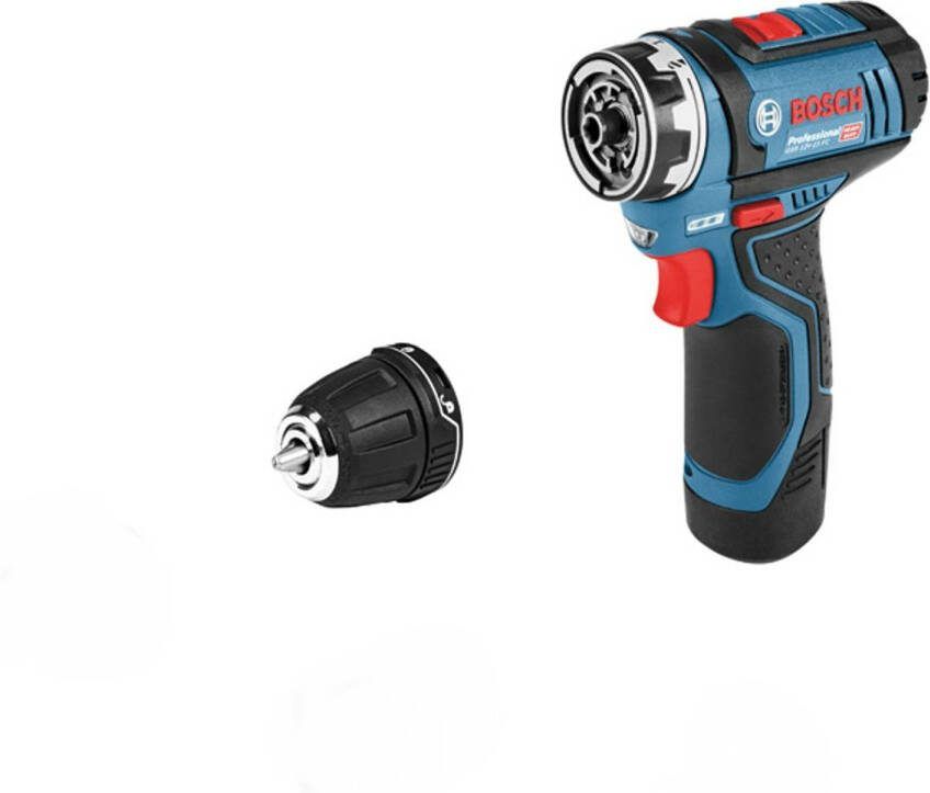 Bosch GSR 12V 15 FC 12V Li Ion accu boor -/schroefmachine set(2x 2.0Ah accu)in L Boxx
