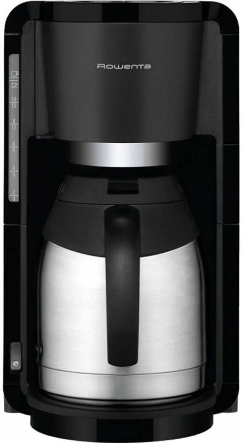 Rowenta Filterkoffieapparaat CT3818 Adagio milano, 1, 25 l, Edelstalen thermoskan, 10 15 kopjes, inhoud 1, 25 liter, automatische uitschakeling, zwart/edelstaal