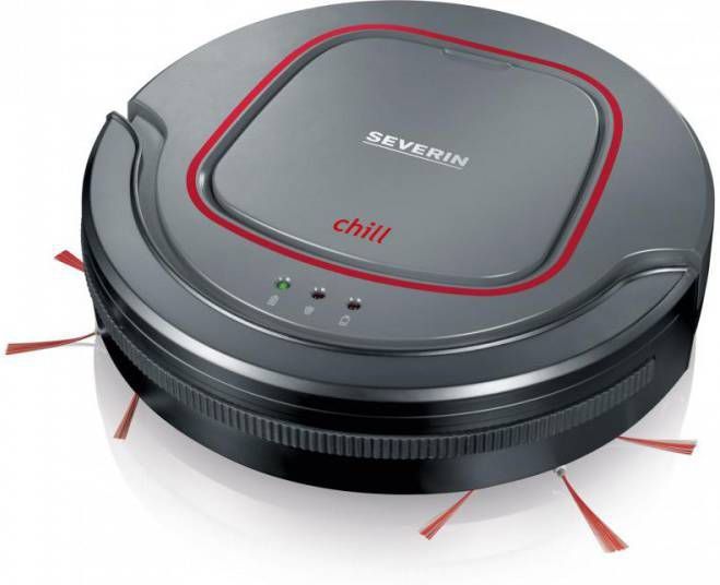 Severin Robotstofzuiger Chill RB 7025 korte oplaadtijd en groot uithoudingsvermogen(90 min of 100 m² ), inclusief randreinigingsprogramma en tredeherkenning