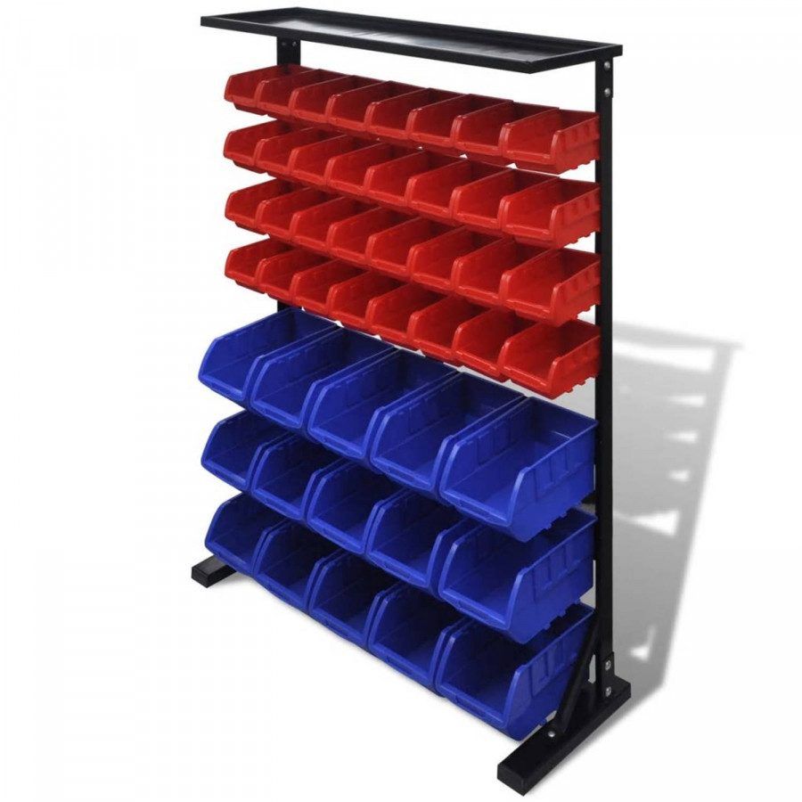 VidaXL Garage Opbergrek(Blauw En Rood )