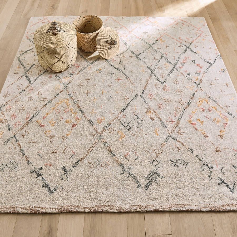 AM.PM Dik vierkant tapijt in wol, handgetuft, Ashwin