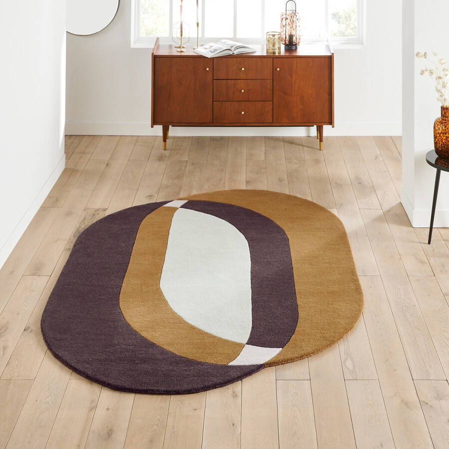 LA REDOUTE INTERIEURS Ovalen tapijt in wol, Prospera