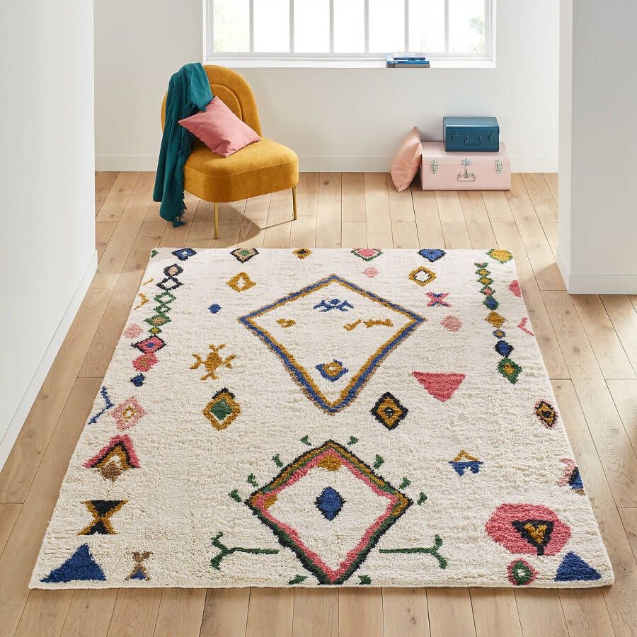 LA REDOUTE INTERIEURS Tapijt berber stijl, in wol, Valea