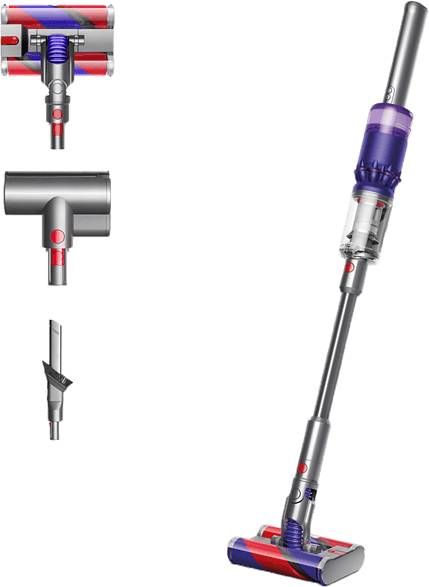 Dyson Omni Glide snoerloze steelstofzuiger 107 cm nikkel/paars
