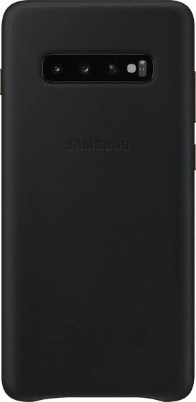 Samsung telefoonhoesje Lederen Cover voor Galaxy S10+ (Zwart)