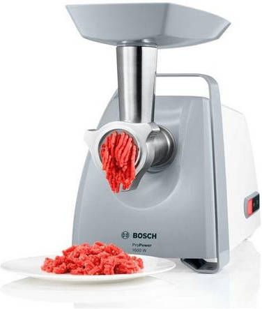 BOSCH Vleesmolen ProPower MFW45020 Edelstalen schijven met gaten van 3, 8 mm + 8 mm