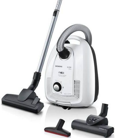 SIEMENS Stofzuiger VSP3T212, wit/zwart inclusief turboborstel, kierenzuigmond en xxl meubelzuigmond
