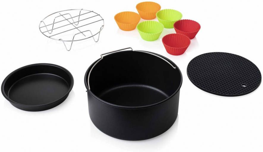 Princess 10 delige Aerofryer accessoireset 3, 2 L metaal en siliconen