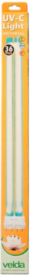 Velda Pl lamp Uv c 36 Watt 41, 5 Cm Glas Zwart